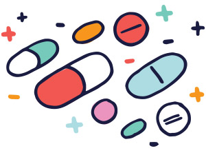 illustration of pills