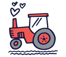 illustration of a tractor