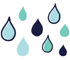 illustration of water droplets