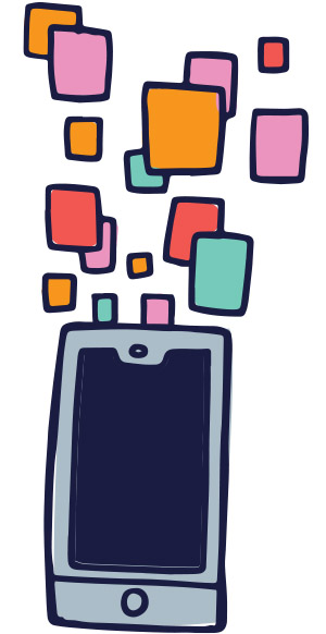 illustration of a cell phone