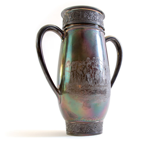 Sterling cup with two handles