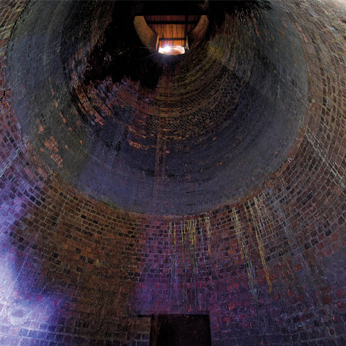 Inside of smokestack