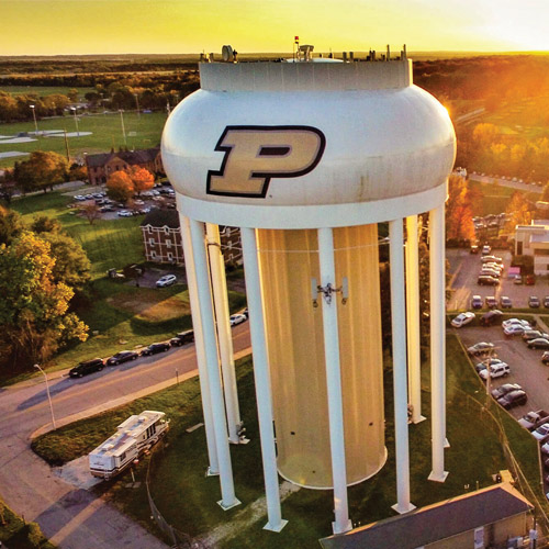 purdue water tower