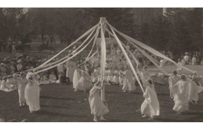 people celebrating may day