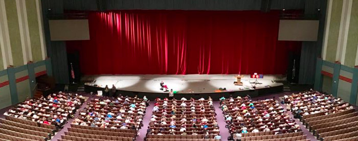 an exam being taken in elliott hall