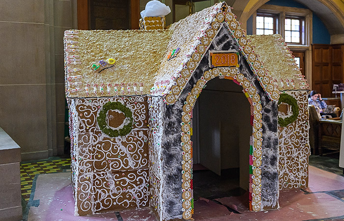 large gingerbread house