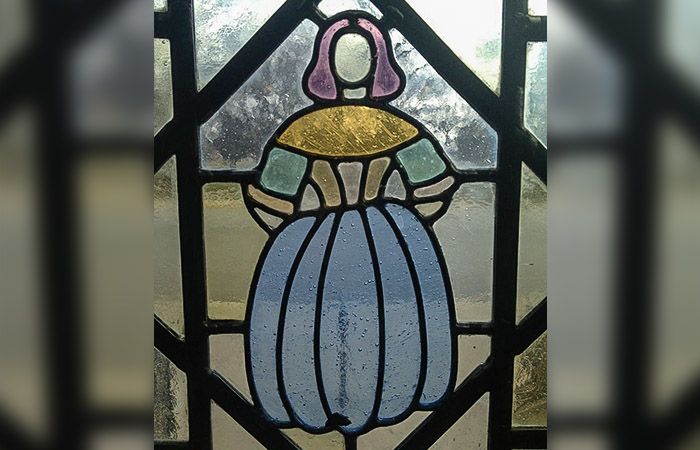 stained glass woman