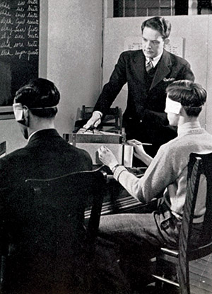 Archive photo of Maddox teaching at Purdue