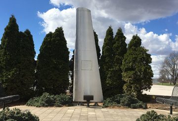 Airplane wing memorial