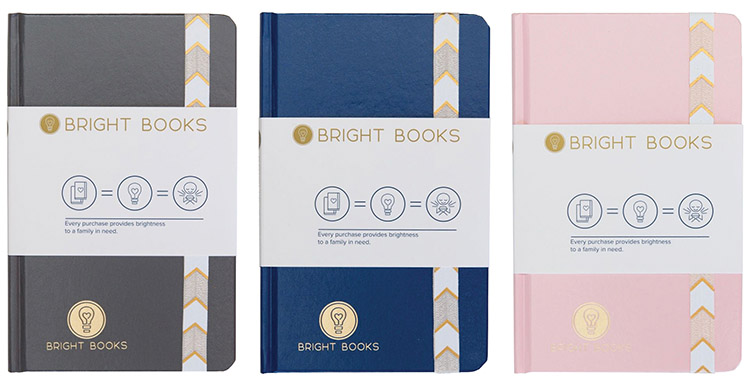 three Bright Books journals