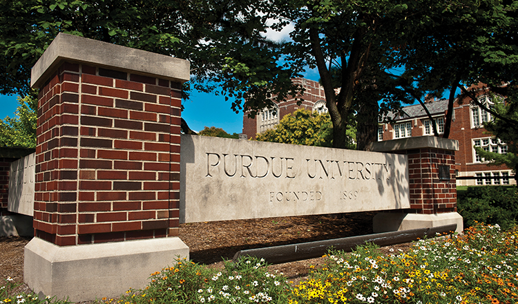 Purdue University sign