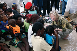 Kathy Calvin on United Nations Foundation Haiti trip.