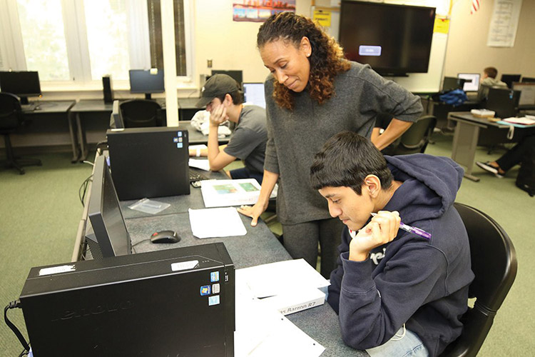 Tamara Markey in the classroom 