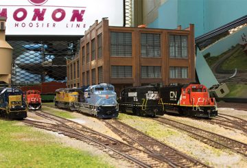 model railroad scene