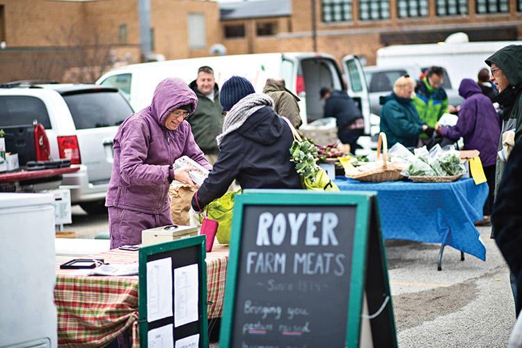 a farmers market